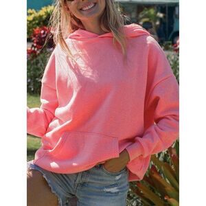 NEW Tiger & Eloise The Oversized Hoodie Stoney Clover Lane Bubble Gum Pink - L‎